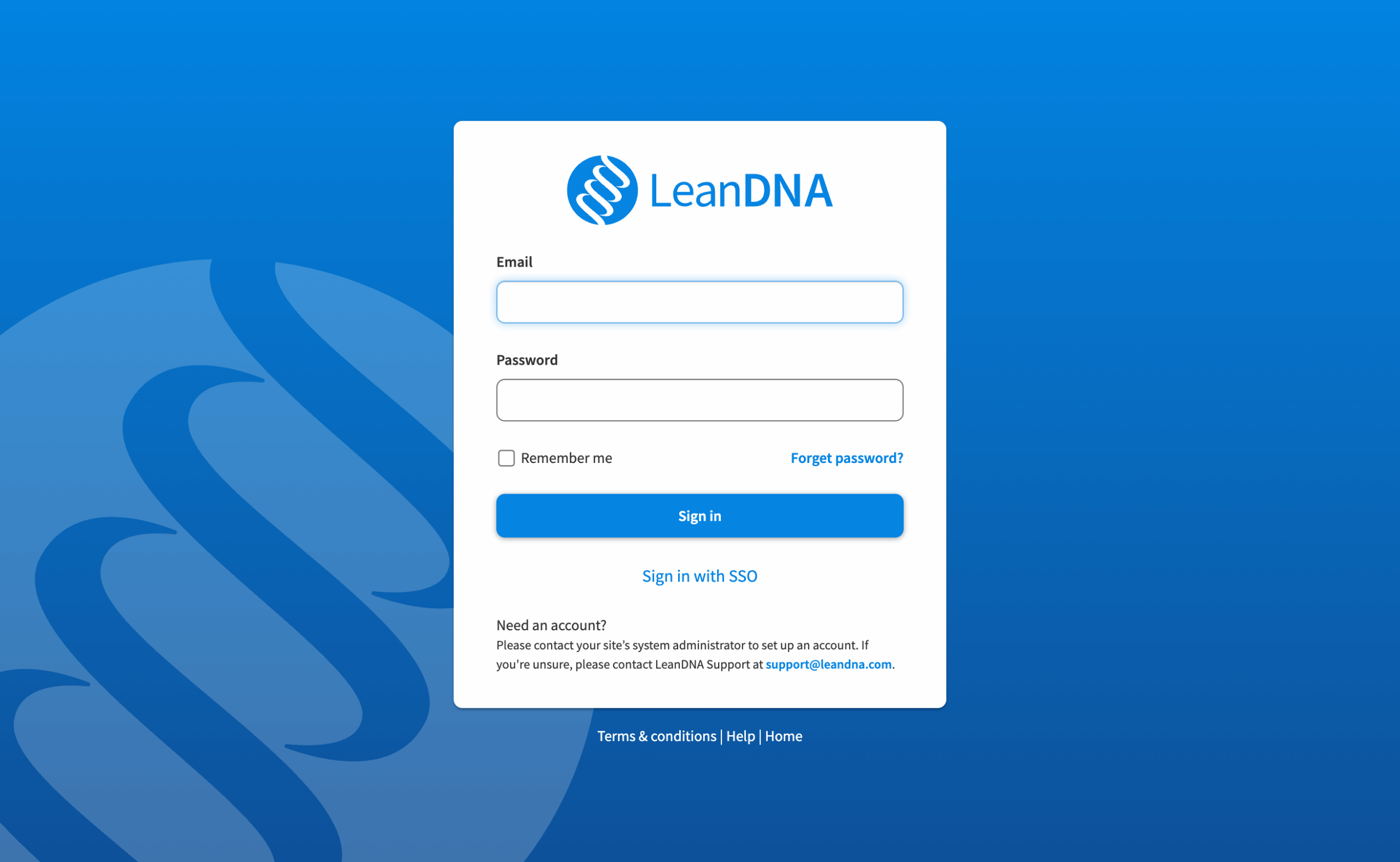 New login