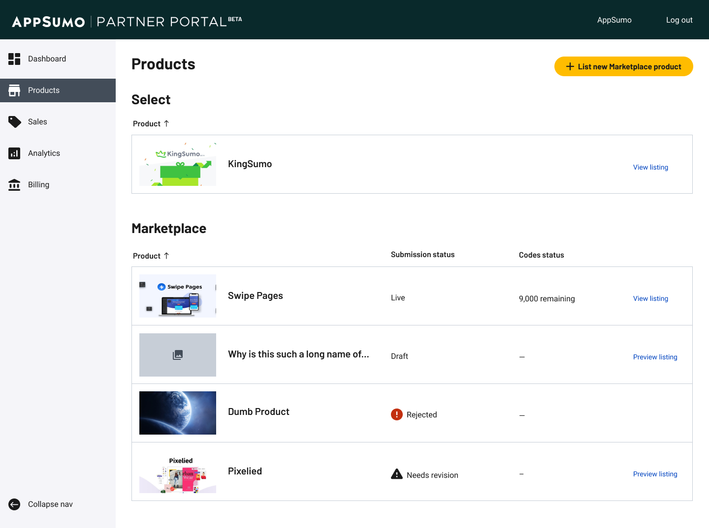  Manage products