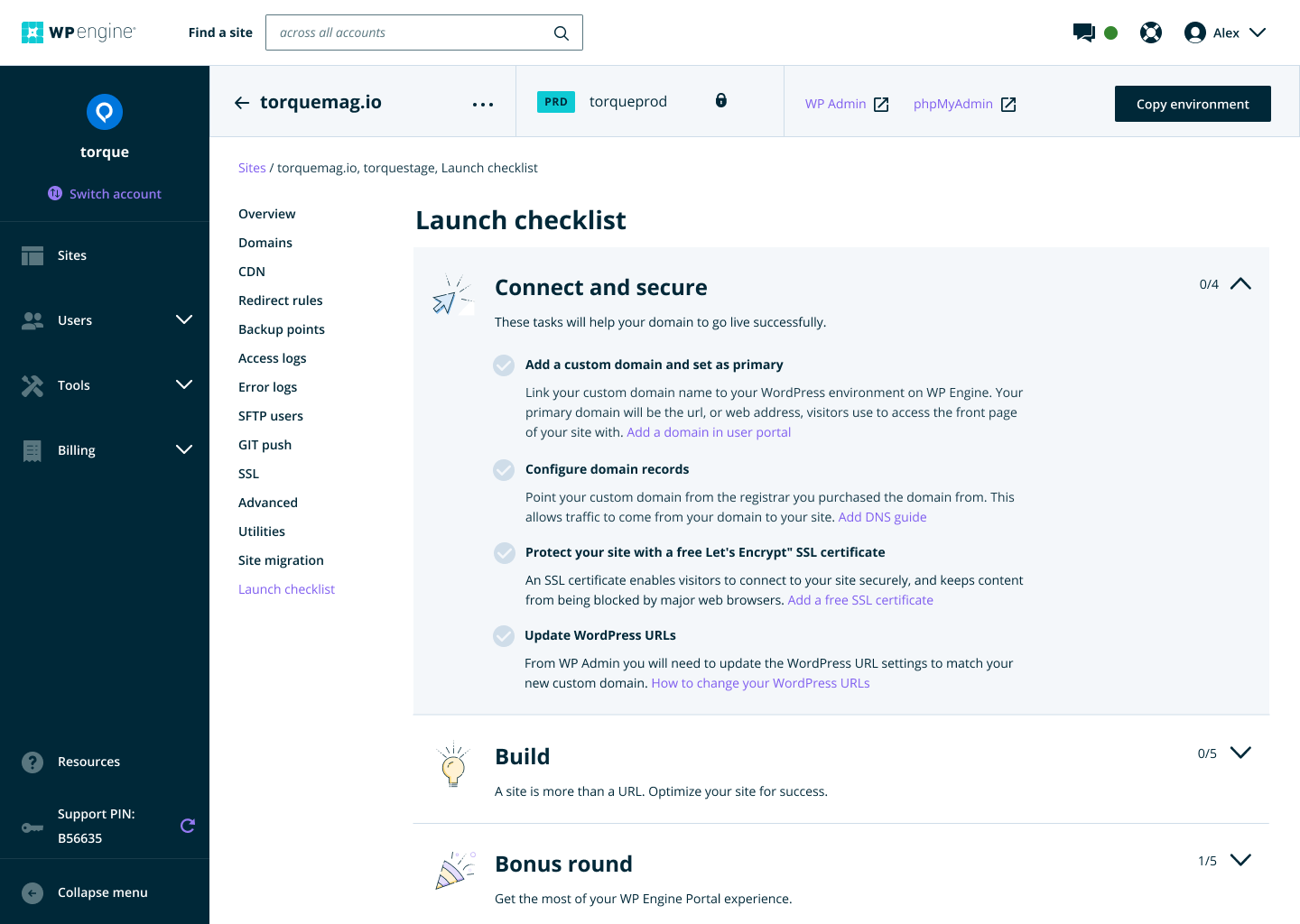 Onboarding checklist